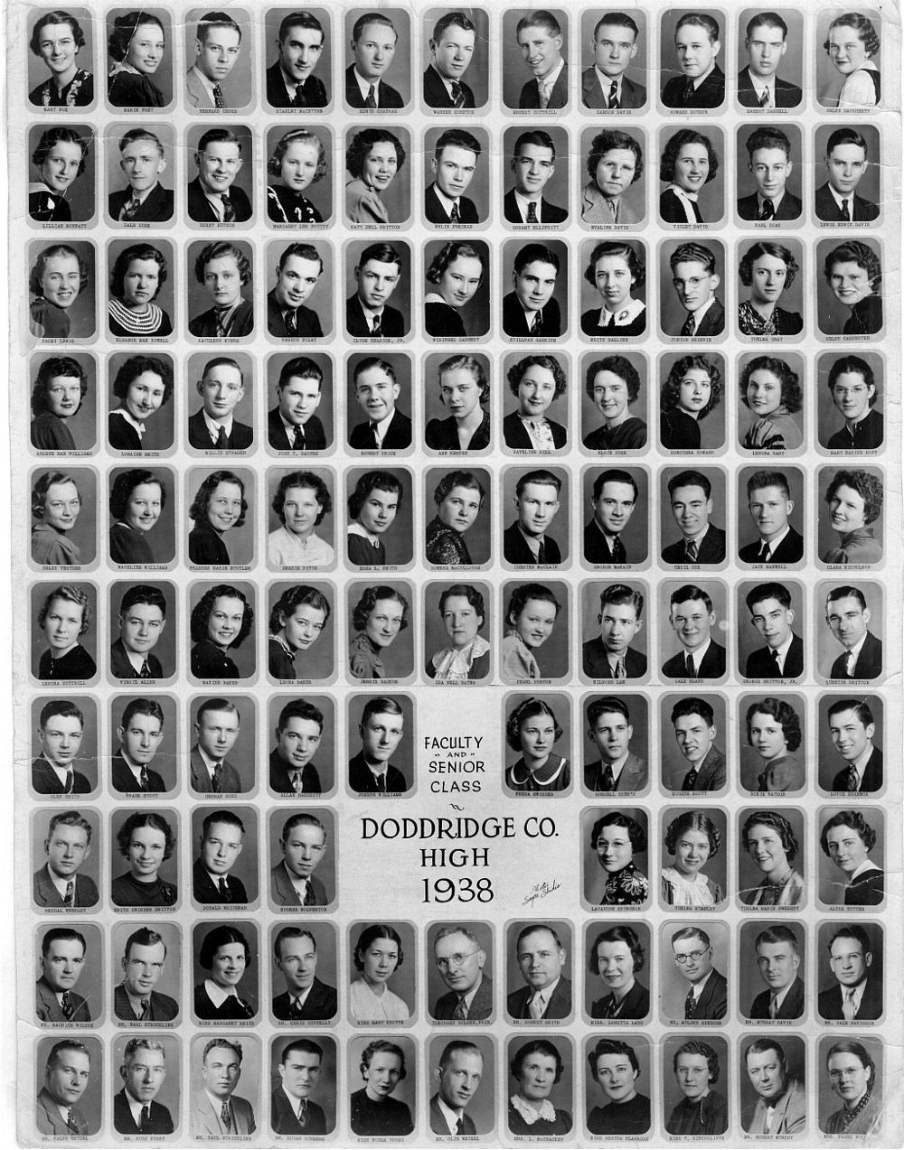West Union High School Senior Class 1938